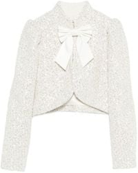 Alice + Olivia - Ilaria Embellished Cropped Jacket - Lyst