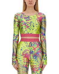 Versace - Top With Print - Lyst