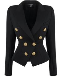 Balmain - 8 Buttons Jacket With Fitted Waist - Lyst