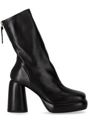 Halmanera - Elsa Black Heeled Ankle Boot - Lyst