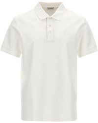 Burberry - Embroidered Logo Polo Shirt - Lyst