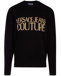 Versace - Crewneck Knitted Sweater - Lyst