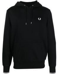 Fred Perry - Logo Hoodie - Lyst