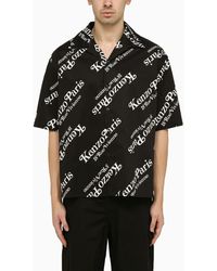 KENZO - By Verdy Black Shirt With Allover Logo - Lyst