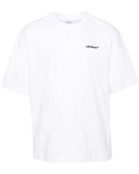 Off-White c/o Virgil Abloh - Off- Logo Cotton T-Shirt - Lyst