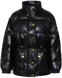 MICHAEL Michael Kors - Black Polyurethane Jacket - Lyst
