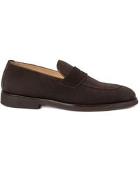 Brunello Cucinelli - Suede Leather Loafers - Lyst