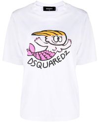DSquared² - Graphic Print T-shirt - Lyst