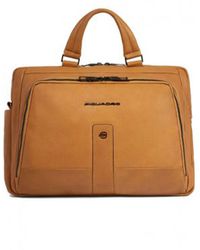 Piquadro - Leather Briefcase Compartment 15.6" Bags - Lyst