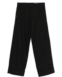 White Sand - Cotton Flared Trousers - Lyst