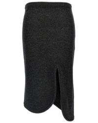 Victoria Beckham - Padded Tube Midi Skirt - Lyst