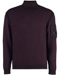 C.P. Company - Long Sleeve Wool Turtleneck Sweater - Lyst