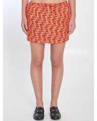 Gucci - Printed Mini Skirt - Lyst