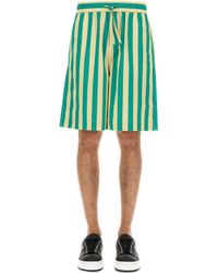 Sunnei - Unnei Striped Pattern Bermuda Shorts - Lyst