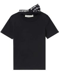 Y. Project - T-Shirt With Triple Collar And Logo Print - Lyst