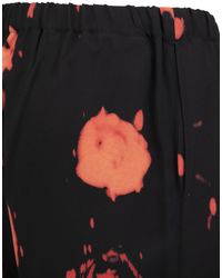 Marni - Trousers With Faded Roses Print - Lyst