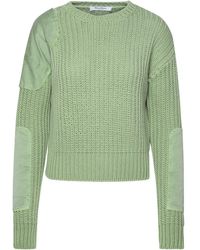 Max Mara - 'abyss1234' Sage Green Cotton Sweater - Lyst