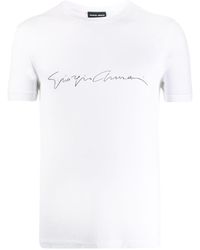 Giorgio Armani - T-shirts And Polos White - Lyst