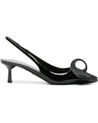 Prada - Patent Leather Slingback Pumps - Lyst