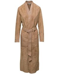 Golden Goose - Belted Trench Coat - Lyst