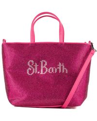 Mc2 Saint Barth - Mini Vanity Bag With Light Rhinestones - Lyst