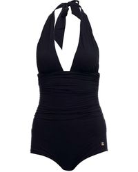 Dolce & Gabbana Black Inner Swimsuit With Bow