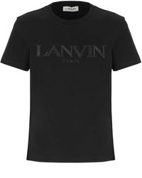Lanvin - Embroidered Regular T-shirt Clothing - Lyst