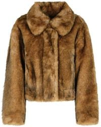 Stand Studio - Lena' Faux Fur Jacket - Lyst