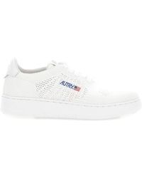Autry - 'Medalist Easeknit' Low Top Sneakers With Perforated Design - Lyst