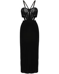 Versace - Bustier Plaque Dress - Lyst