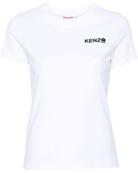 KENZO - Cotton T-Shirt With Logo Print - Lyst