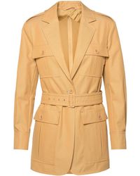 Max Mara - 'Pacos' Cotton Leather Jacket - Lyst
