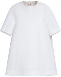 Marni - Short-Sleeve Cotton Minidress - Lyst