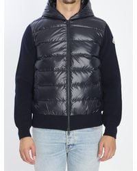 Moncler - Shiny Padded Cardigan - Lyst