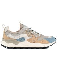 Flower Mountain - Yamano 3 Dark And Suede And Nylon Sneakers - Lyst