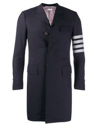 Thom Browne - 4-bar Plain Weave Suiting Overcoat - Lyst