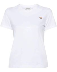 Maison Kitsuné - T-Shirt With Logo - Lyst