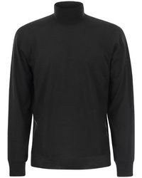 Fedeli - Turtleneck Sweater In Virgin Wool - Lyst