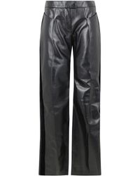 Tom Ford - Flared Leather And Velvet Trousers - Lyst