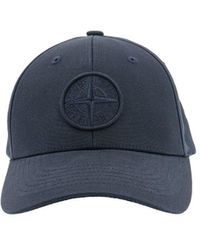 Stone Island - Cap With Front Logo Embroidery - Lyst