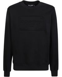 Dolce & Gabbana - Logo Detail Cotton Sweatshirt - Lyst