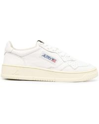 Autry - Women Medalist Low 01 Leather Sneakers - Lyst