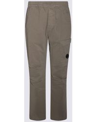 C.P. Company - Dark Cotton Pants - Lyst