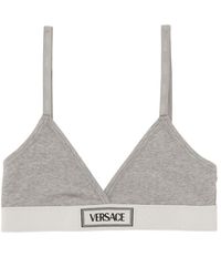 Versace - Bralette With Logo - Lyst