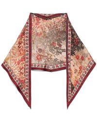 マフラー・ストール PIERRE LOUIS MASCIA SCARF ALOEUW CM 65X120 ALOEUW Shawl Scarf Silk 135x195 Accessories in Multicolor