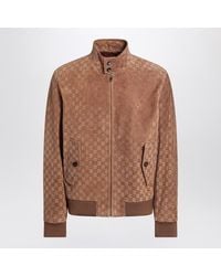 Gucci - Camel-Coloured Bomber Jacket - Lyst