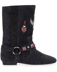 Isabel Marant - Siani Suede Ankle Boots - Lyst