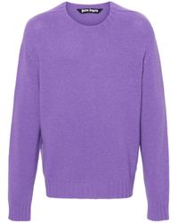 Palm Angels - Curved Logo Sweater - Lyst