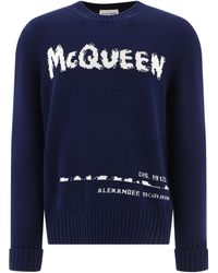 Alexander McQueen Crew neck sweaters for Men - Up to 60% off at 