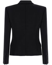 Dolce & Gabbana - Single-Breasted Jacket With Buttons Fastening - Lyst